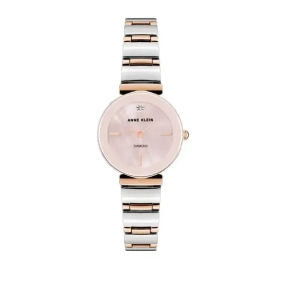 Anne Klein Rose Gold-Tone Cable Band with Pink Mother-of-Pearl Ladies Watch AK-2435PMRT
