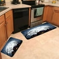 thumbnail image 4 of Halloween Kitchen Rug Set of 2 Pumpkin Rug Three Halloween Pumpkins on Moon Kitchen Floor Mat Halloween Kitchen Decor,17"X48"+17"X24", 4 of 6