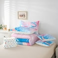 thumbnail image 6 of Castle Fairy Girls Ocean Mermaid Bedding Comforter Set 7pcs,Marine Dreamy Princess Queen Bedding Sets Super Cozy,Sea Starfish Queen Sheet Sets,Lightweight Room Decor,Reversible, 6 of 8