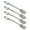 Silver, variant on Embossed Kirsite Dessert Servers Easy Cleaning Front Ideal For Cafes Fine Restaurants