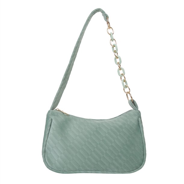 Bolso vagabundo de moda para mujer, bolso informal con cremallera para la axila, para regalo de cumpleaños (verde) Ehuebsd Para Estrenar
