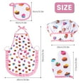 thumbnail image 4 of ODOMY Juego de Cocina y Repostería, Juego de Chef para Niños, Delantal para Niñas Pequeñas, Niños de 3 a 10 Años, Multicolor, 4 of 11