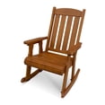 thumbnail image 7 of Fortune Candy Wooden Patio Rocking Chair, Heavy Duty 600 lbs, for Outdoor and Indoor, Brown, 7 of 7
