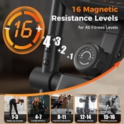 YOSUDA Foldable Elliptical Machines, 16 Resistance Levels Magnetic Elliptical Trainer for Home Gym Cardio with 350 lbs capacity