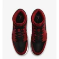 thumbnail image 1 of Ni - ke Air Jordan 1 Mid Shoes Gym Red Black White 554724-660 Men's Size 10 New, 1 of 5