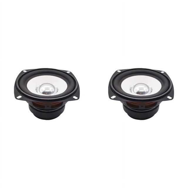 2X Unidad de Altavoz de Rango Completo de 4 Pulgadas y 105 Mm, Mini Altavoz Bluetooth Multimedia con Audio Magnético Dual de 6 Ohmios y 15 W para Cine en Casa