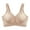 Beige, variant on Women's Bras Wide Straps Without Ring Gathered To Collect Side Breasts Large Size Tank Top Non Marking Bra Underwear Minimizer Bras for Women