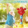thumbnail image 3 of Máquina de burbujas HUOGUO para niños estilo cangrejo con luz y música, 3 of 5