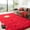 Red, variant on area rug for bedroom 4x6ft Area Rugs for Living Room, Red Fluffy Shaggy Rug Soft Carpets,Non-Slip Stickers Rugs for Bedroom Nursery Kids Room Dorm Home Decor