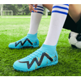 thumbnail image 3 of ChiVerve Men's High Top Soccer Shoes AG Long Spikes Adult Football Shoes Lightweight Professional Athletic Training, 3 of 5