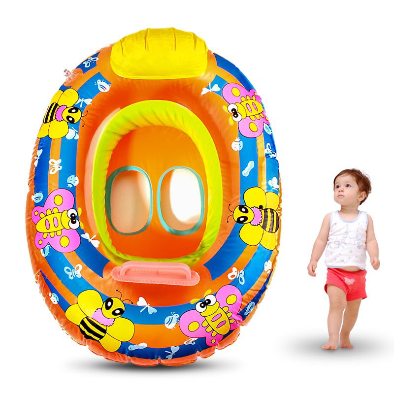Kids Baby Seat Swimming Swim Ring Pool Aid Trainer Beach Float Inflatable Toy 