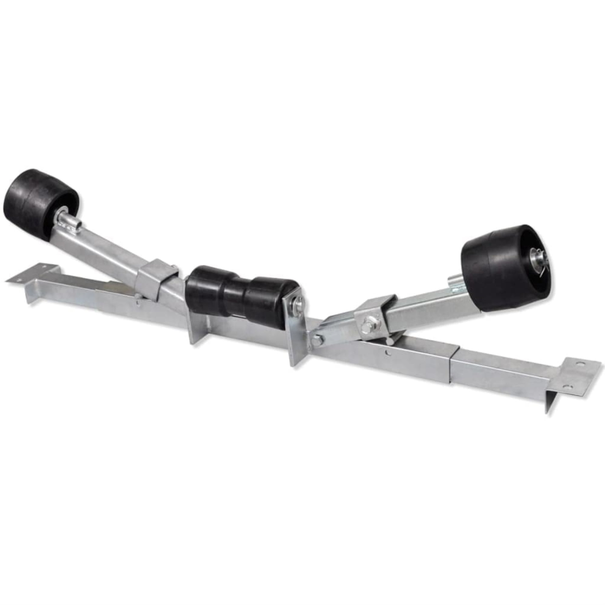 CE Smith 27850 Jon Boat Support Bunk & Bracket - 24" Carpeted Bunk, Galvanized Steel, Adjustable 5.5" To 8"
