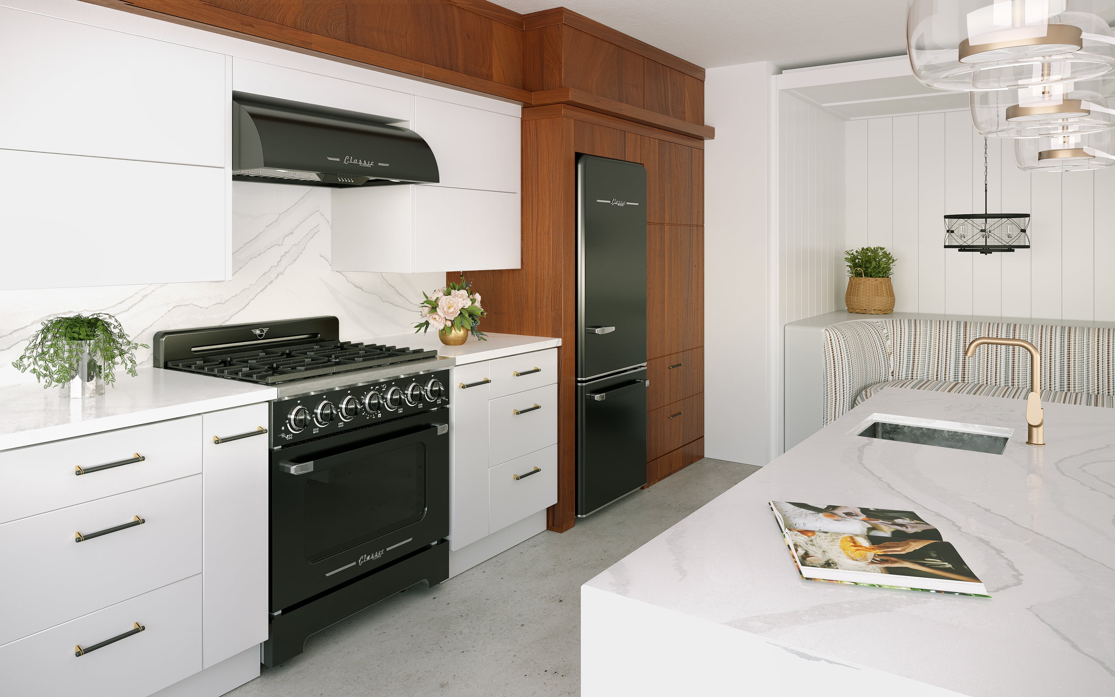 Unique Classic Retro 36" Under Cabinet Range Hood with 700 CFM and LED Lighting 110 volts
