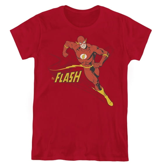 DC Comics Flash Jetstream S/S Women's T-Shirt Cardinal