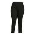 thumbnail image 5 of Athletic Works Women's and Women's Plus Front Slit Leggings, Sizes XS-5X, 5 of 5