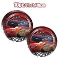thumbnail image 3 of Decoración de cumpleaños de Disney Cars, decoración de dibujos animados, Rayo Mcqueen, platos de papel, servilletas, vasos, globos, suministros para eventos, Baby Shower, niños, 3 of 5