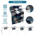 thumbnail image 7 of Table Runner Dresser Scarves 108 Inch Long, Mid Century Abstract Linen Dining Table Runners Blue Grey White Wave Stripes Tabletop Scarf for Wedding Holiday Party Kitchen, 7 of 7