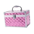 thumbnail image 3 of Kuntesetty Makeup Case Nail Art Storage Vanity Case Sturdy Multifunction Makeup Storage Box Pink, 3 of 9