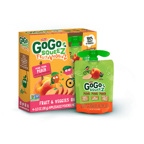 GoGo Squeeze Fruit and Veggies Peach/Sweet Potato (Pack of 48 