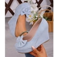 thumbnail image 6 of Wedge Sandals for Women Baeitkot Women's Fashion Versatile Spring Solid Color Round Toe High Heel Low Block Heels Shoes, 6 of 9