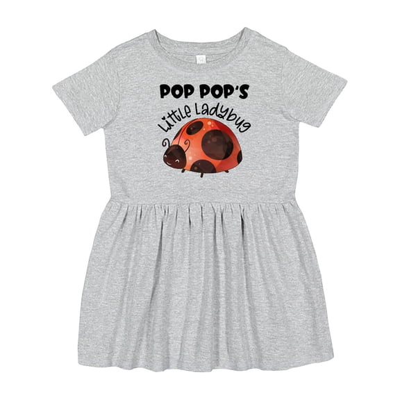 Inktastic Pop Pop's Little Ladybug Girls Toddler Dress