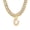 Gold C, variant on Cuban Link Chain for Women Cursive Silver Initial 14MM Diamond Prong Cuban Chain Hip Hop Iced Out Chain Necklace Butterfly Initial Letter Name Necklaces for Women