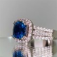 thumbnail image 5 of HOOUN Elegant Jewelry 925 Silver Rings Cubic Zirconia for Women Wedding Ring Size 6-10-#2-6, 5 of 5