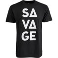 thumbnail image 1 of American Rag Savage - Camiseta gráfica para hombre, color negro, pequeña American Rag Camiseta gráfica, 1 of 1
