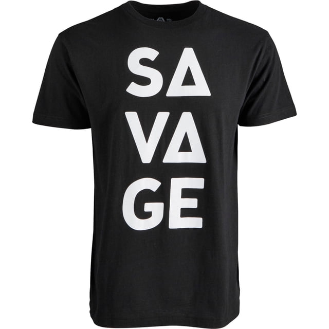 American Rag Savage - Camiseta gráfica para hombre, color negro, pequeña American Rag Camiseta gráfica