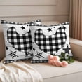 thumbnail image 2 of Chicken Hen Outdoor Waterproof Pillow Covers, Rooster Animals Farmhouse Plaid Country White Wooden Decorative Square Throw Pillowcase Sofa Cushion Sham for Patio/Couch/Chair, 26"x26" 2 Pack, 2 of 8