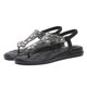 thumbnail image 3 of Sandalias Mujeres Flat Open Toe cómodo para la playa de verano (40) Negro, 3 of 9