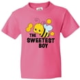 thumbnail image 3 of Inktastic The Sweetest Boy with Bee and Honey Combs Youth T-Shirt, 3 of 5