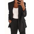 thumbnail image 1 of Nouvelle Mode d'Automne et d'Hiver, Ensemble Veste et Pantalon à Revers, Coupe Ajustée, Style Élégant pour Femmes, 1 of 7