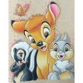 thumbnail image 1 of Kit Pintura Por Números Sobre Lienzo Arte Al Óleo Artesanal Imagen Bambi Pared Del 40x50cm, 1 of 9