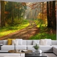 thumbnail image 1 of Tapiz Autumn Forest Red World con hojas de arce, 150 x 100 cm, 1 of 1