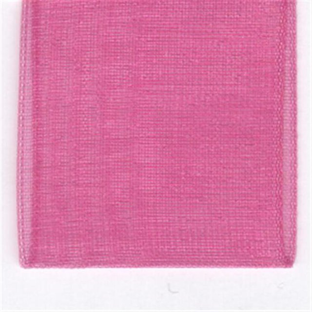 Papilion R072070230156100Y .88 in. Sheer Chiffon Ribbon 100 Yards - Hot Pink