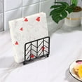 thumbnail image 7 of Napkin Holder for Table, Napkin Standing Holder, Black Metal Paper Napkin Holders, Counter Top Napkin Holder, Napkins Hoder Dispenser for Kitchen Countertops Indoor Outdoor Use, 4.72X2.2X3.74inch, 7 of 7