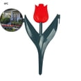 thumbnail image 2 of Plastic Garden Fence Set - 4 Interlocking Pieces, Decorative Tulip Design, Flexible Border for Walkways, Lawns, Tree Rings, Pool Areas, 2 of 6