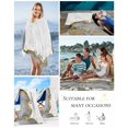 thumbnail image 5 of Gray Gold Marble Beach Towels Oversized Super Absorbent, Modern Abstract Marble Crack Texture Lightweight Bath Towel Quick Dry Sets For Bathroom/Pool/Rv Camping/Beach Play/Gym Room/Picnic 31"x62", 5 of 8