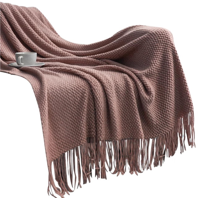 Bewildely Manta de punto Bedsure, suave, cálida, acogedora, ligera, decorativa, con borlas para sofá, cama, sofá, viaje Decoración del hogar Numero 3 Bewildely HA027356-03