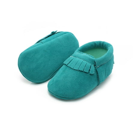 

Infant Boy Soft Shoes Solid Color Flat Tassel Walking Shoes for Baby Girls