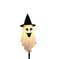 thumbnail image 2 of Halloween Ghost Stake Lights Set of 1, Witch Hat LED Ghost Pathway Lights Battery Operated, Indoor Outdoor Halloween Decorations, Spooky Lawn Light for Yard Garden Haunted House Porch Walkway Decor, 2 of 7