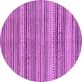 thumbnail image 1 of Ahgly Company Indoor Round Abstract Purple Modern Area Rugs, 6' Round, 1 of 4