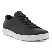 Men's ECCO Soft 7 Sneaker Black Leather/Nubuck 43 M