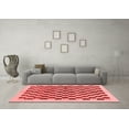 thumbnail image 3 of Ahgly Company Indoor Rectangle Checkered Red Modern Area Rugs, 3' x 5', 3 of 4