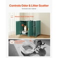 thumbnail image 2 of KFFKFF Automatic Cat Litter Box Cabinet, 41.3 in Self-Cleaning Enclosure with Drawer & Removable Divider, Includes Built-in Power Outlet, Compatible with Various Smart Litterboxes, 2 of 9