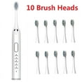 thumbnail image 1 of X  Sonic Toothbrush Electric Tooth Brush Adult Rechargeable Electric Toothbrush With 10 Toothbrush Head, 1 of 13