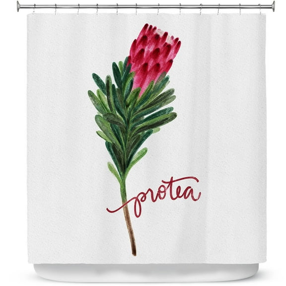 Shower Curtains 70" x 93" from DiaNoche Designs by Noonday Design - Protea Flower