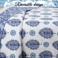thumbnail image 2 of Cozy Line Home Fashions Hittle 3 Piece Cotton Reversible Quilt Bedding Set - Queen, 2 of 4