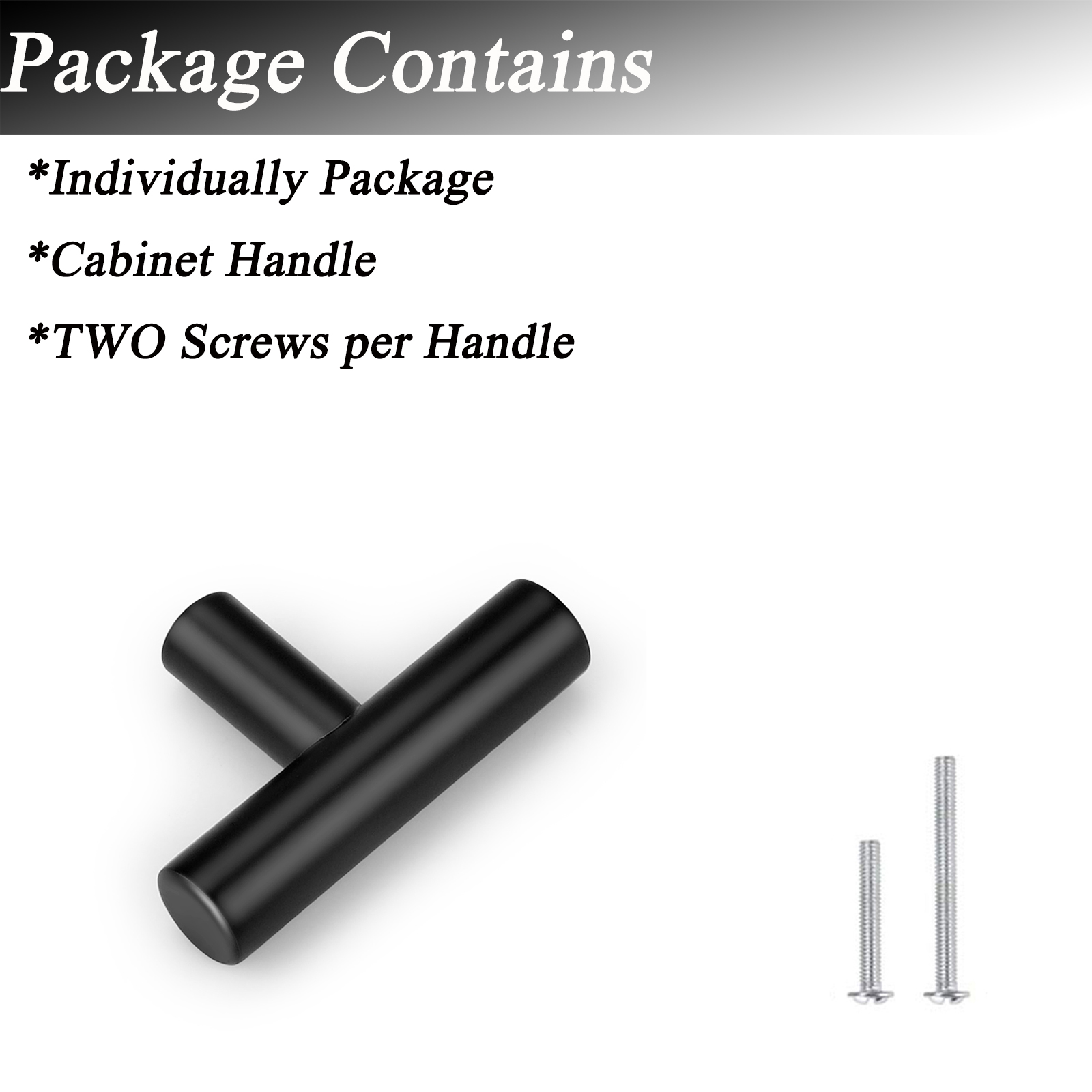 Brushed Nickel Single Hole Cabinet Knobs,Stainless Steel T Bar Cabinet